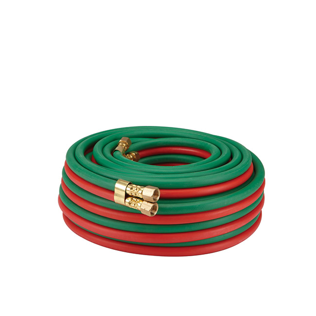 Hot Max 24111 Oxy-Acetylene Hose 3/16" X 12.5-Feet - Grade R Welding Hose Standard Fittings